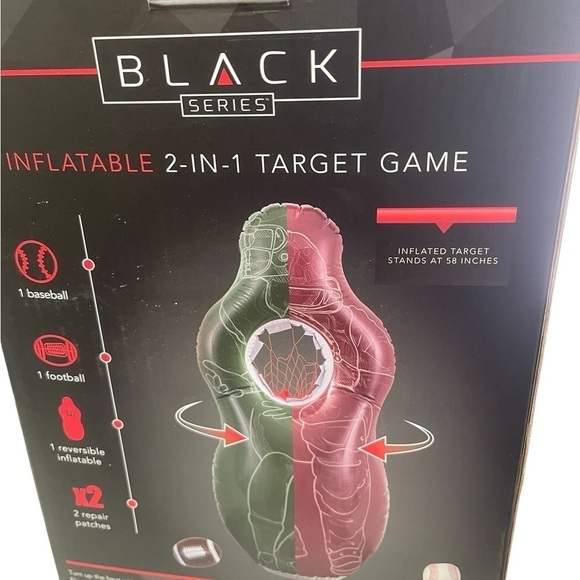 Target Game Inflatable 2 in 1 Black Series 58 inches high, baseball and football - Picture 5 of 8